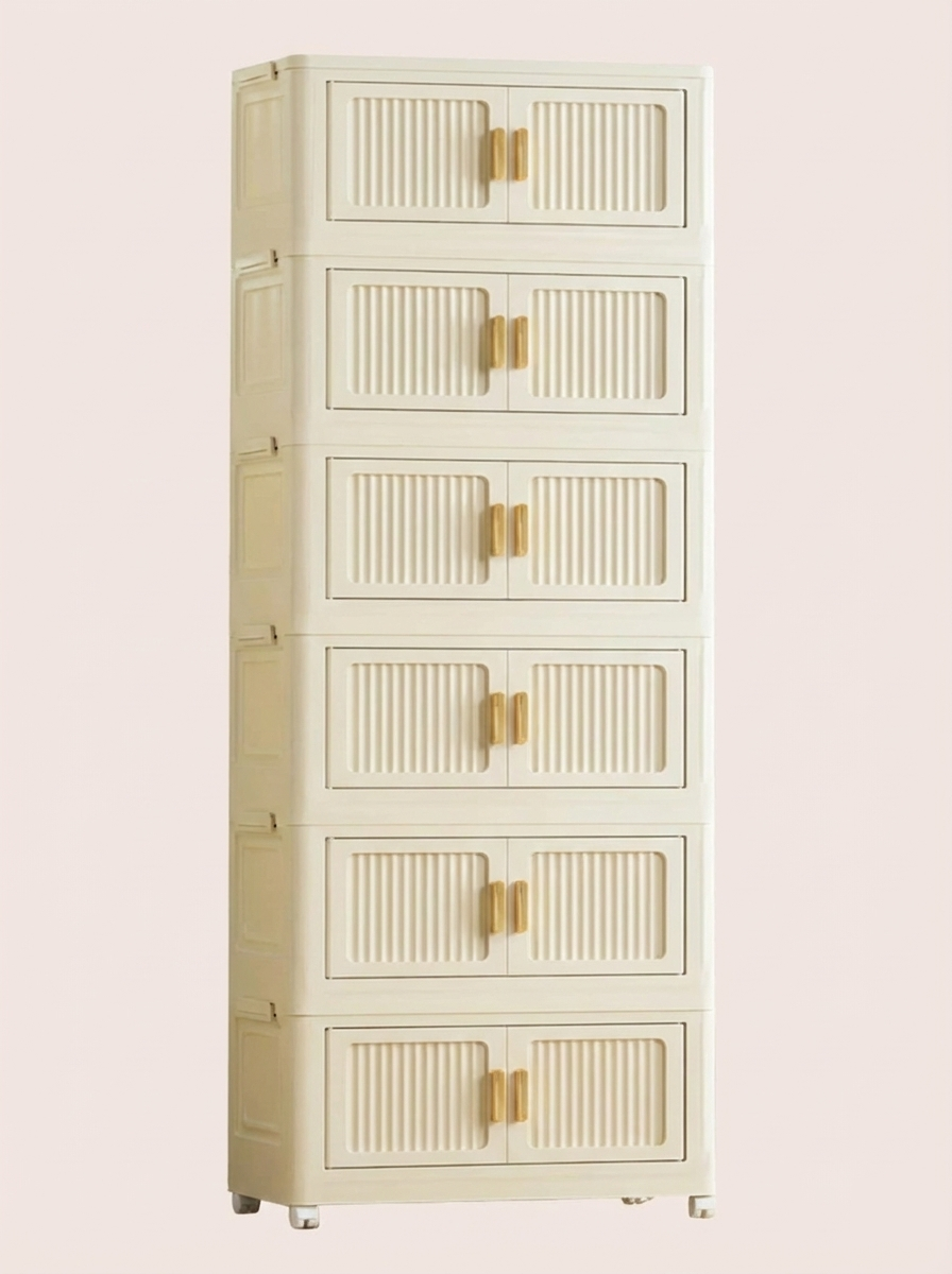 GoldLeaf Foldable Rolling Storage Cabinet