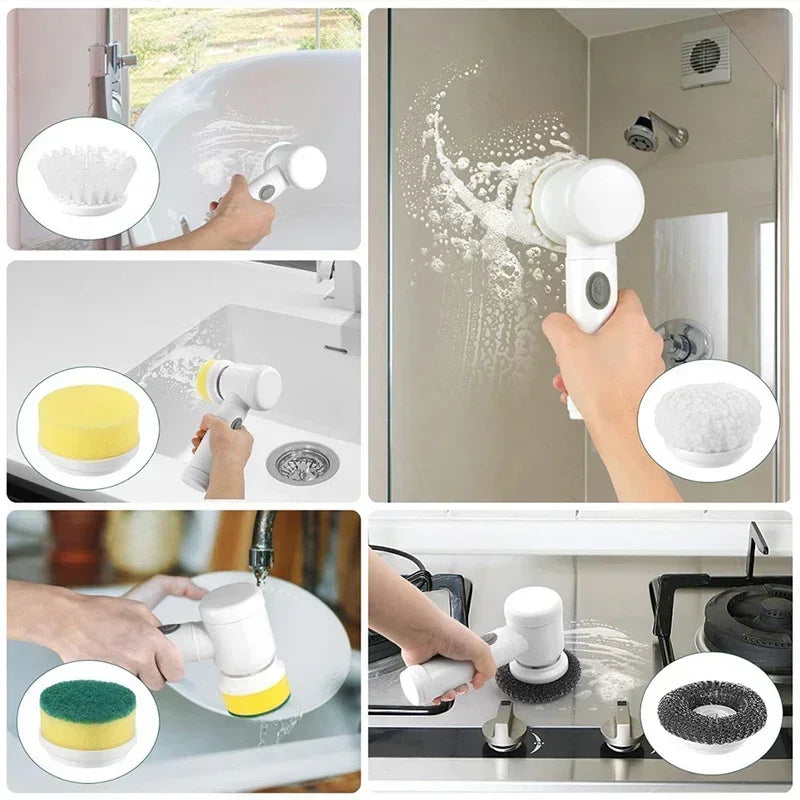 GoldLeaf 5-in-1 Cordless Spin Scrubber