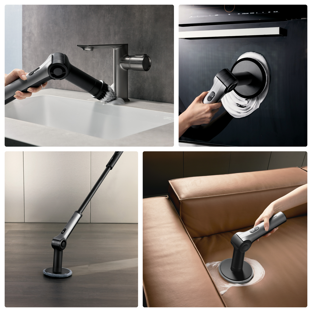 HOTO Flexi™ Cordless Spin Scrubber - 8 Brush Heads