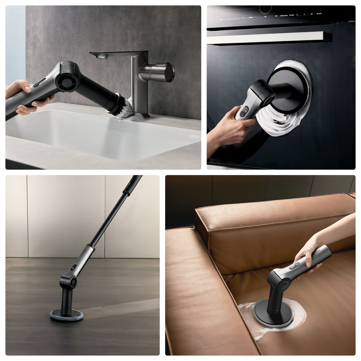 HOTO Flexi™ Cordless Spin Scrubber - 8 Brush Heads