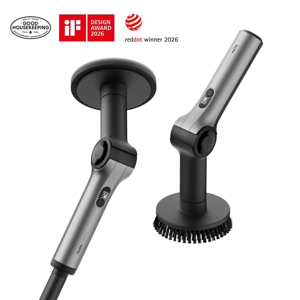 HOTO Flexi™ Cordless Spin Scrubber - 8 Brush Heads