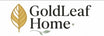GoldLeaf Home horizontal logo with gold leaf and sage accent